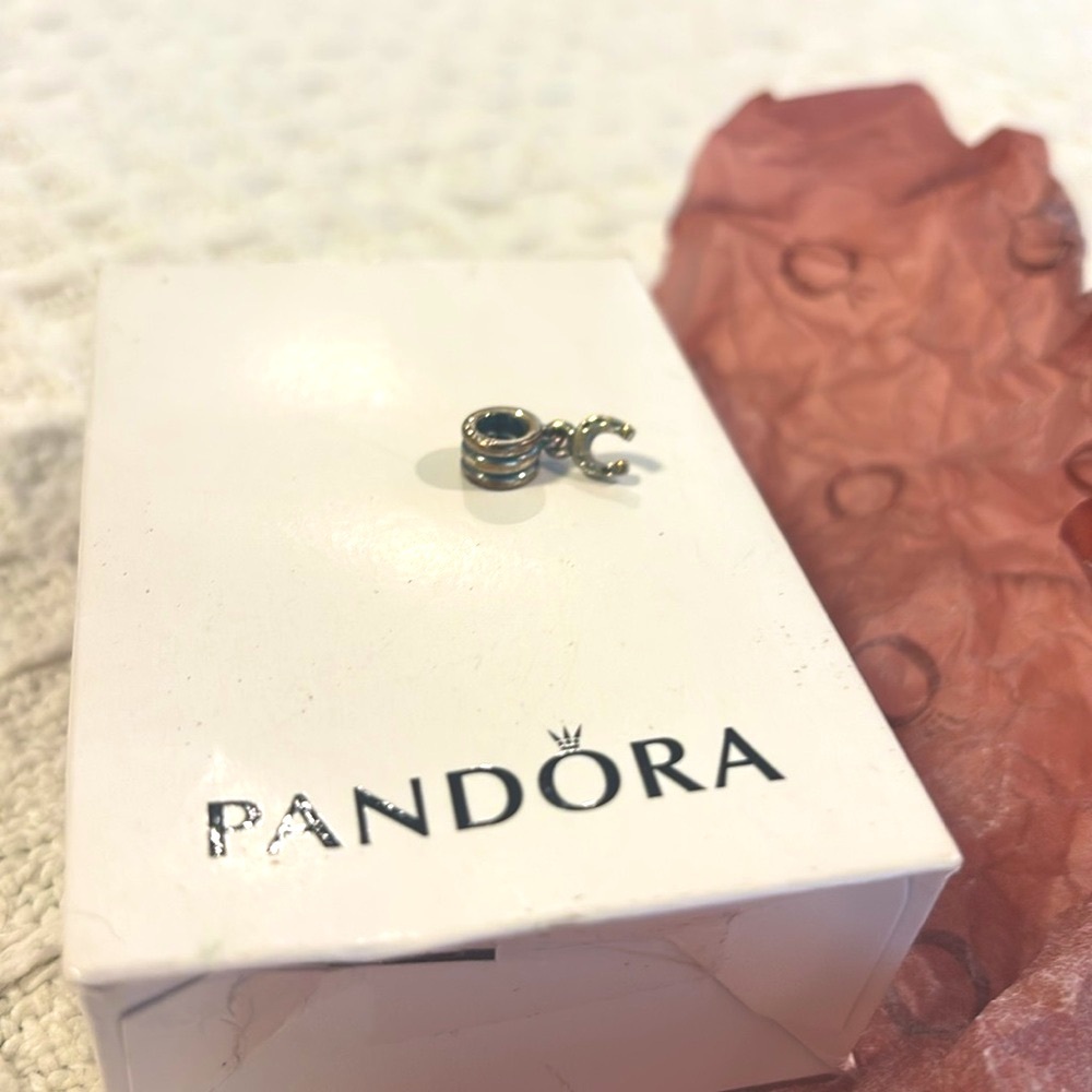 Retired and RARE! Pandora Jewelry charm horseshoe! Unique - Picture 2 of 3